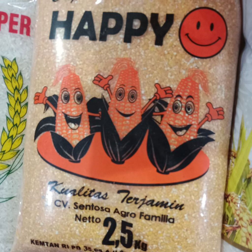 

beras jagung happy 2,5kg