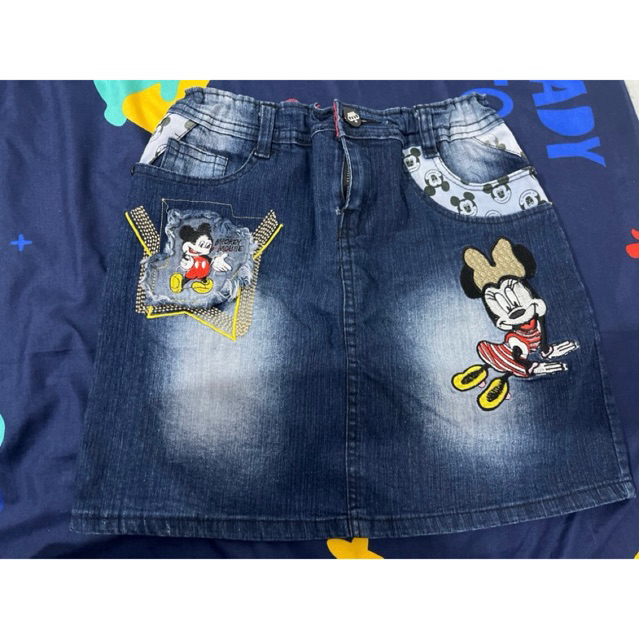 rok jeans mickey mouse