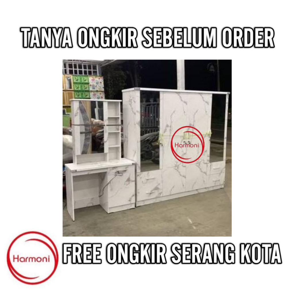 Serang Paket Lemari Dan Meja Rias Lemari Pakaian