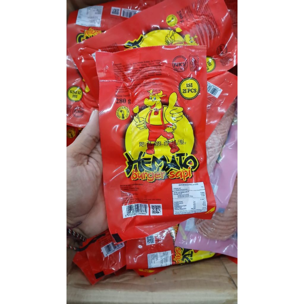 

Burger Sapi HEMATO | isi 21 pcs | berat 280 gram