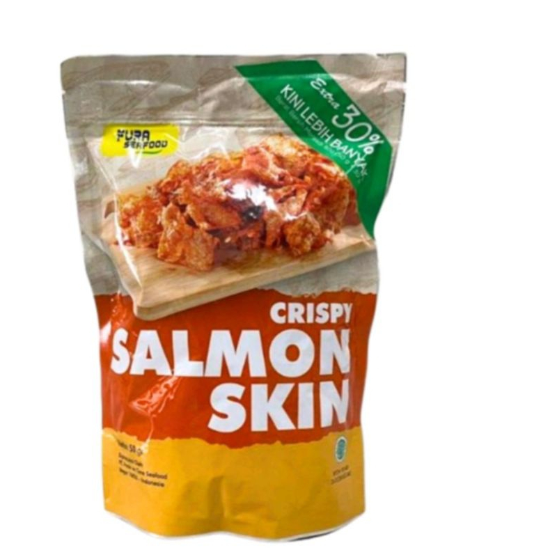 

FURA Kulit Salmon Crispi 80gram (50gr+bonus30gr), tahan dijalan/Diluar Kulkas 5 bulan) expired 2026,Crispy Salmon Skin