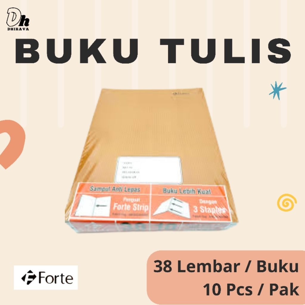 

Buku Tulis KRAFT Isi 38 [1 Pak = 10 Buku]