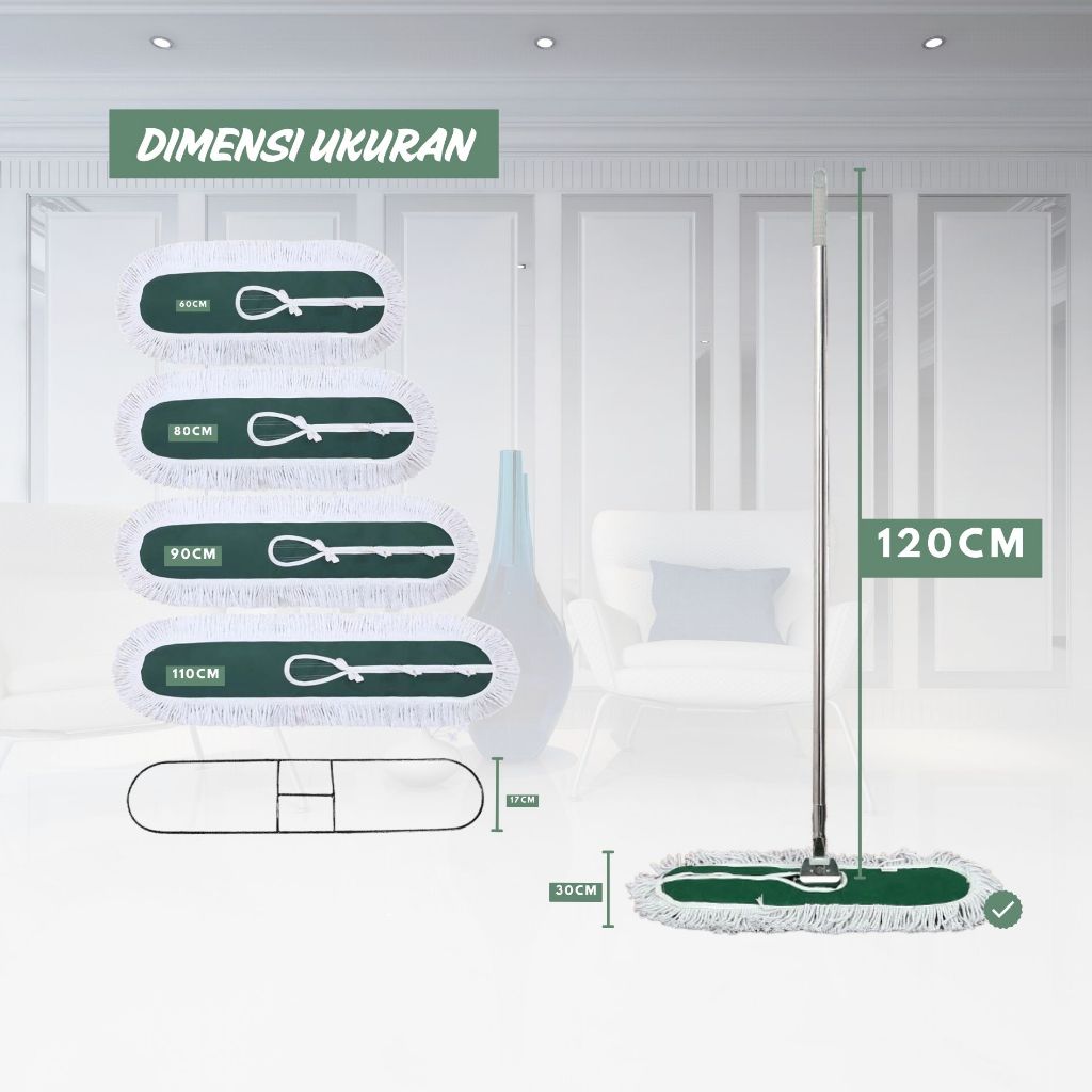 Terangbenderang_ Lobby Duster Full Set Sapu Lobby Hotel Pel Debu Pel Lobby Lantai Pel Apartement