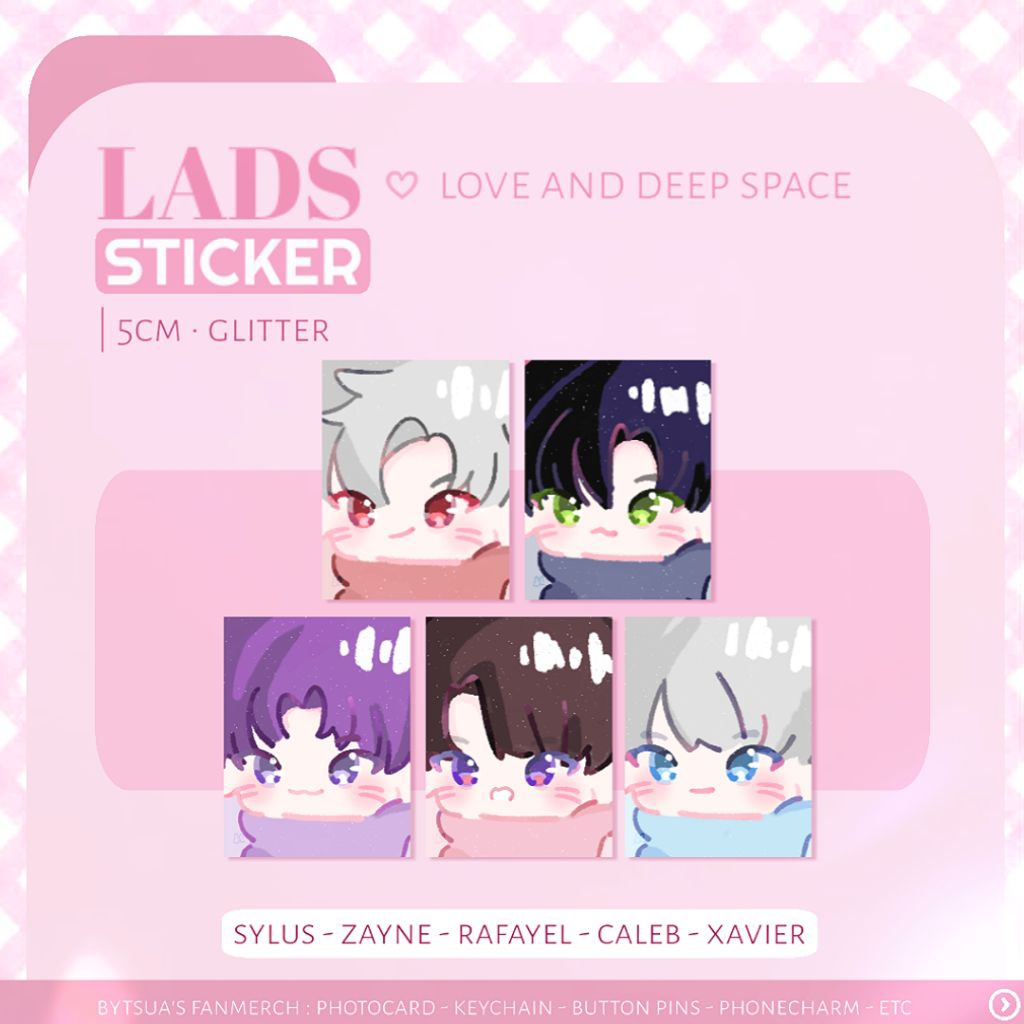 

Love and deep space sticker pack