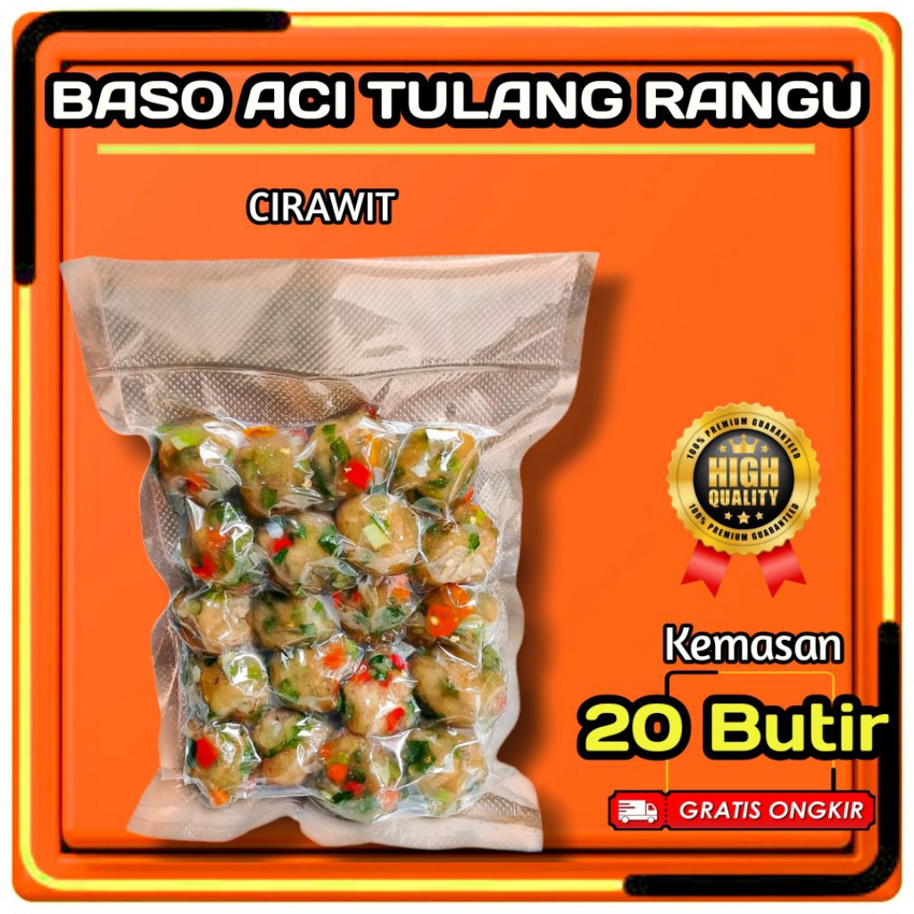 

CIRAWIT / Baso Aci Tulang Rangu kemasan 20 Butir ; best seller