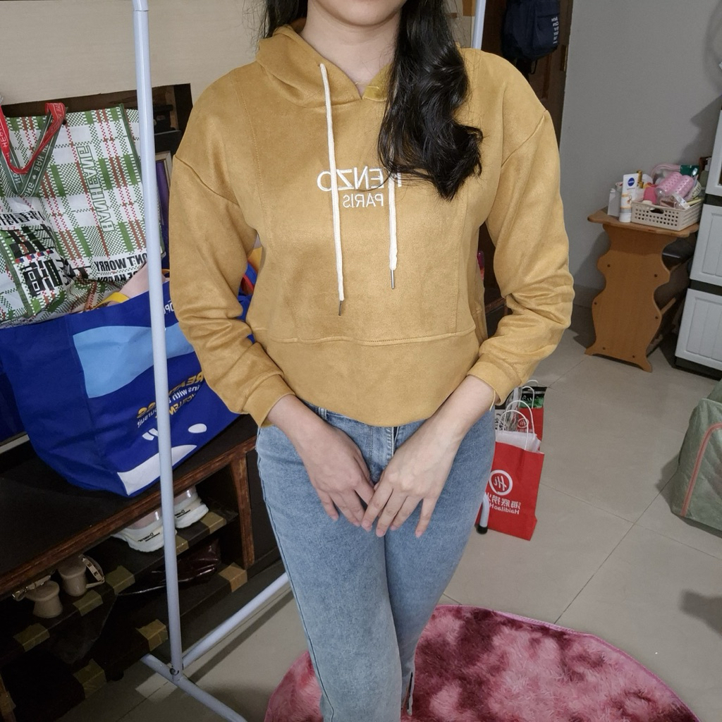 HOODIE MOCCA KENZO PREMIUM PEREMPUAN