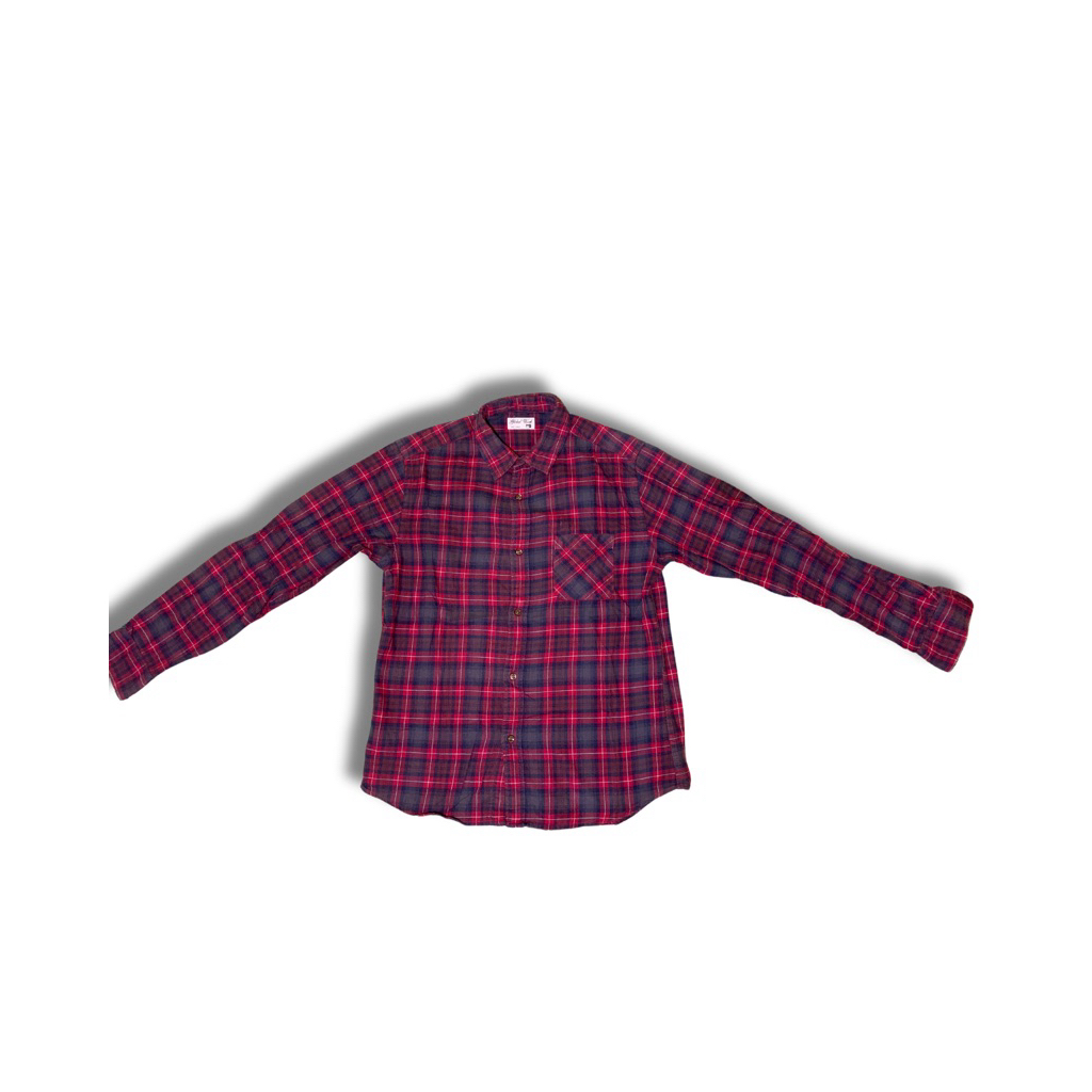 Kemeja flanel global work original