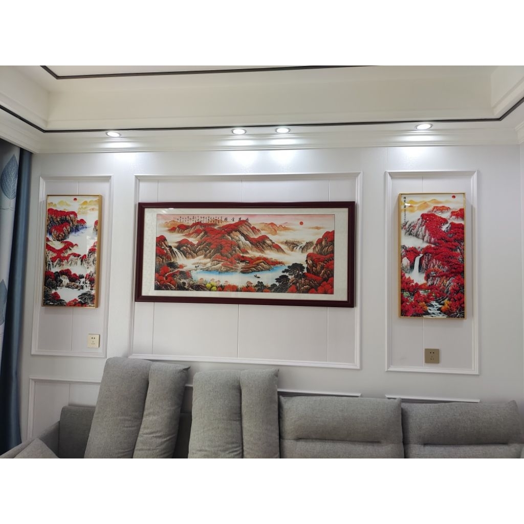 SUMBERPAINTING Lukisan diamond Porcelain 5d motif pemandangan mewah -dekorasi ruangan