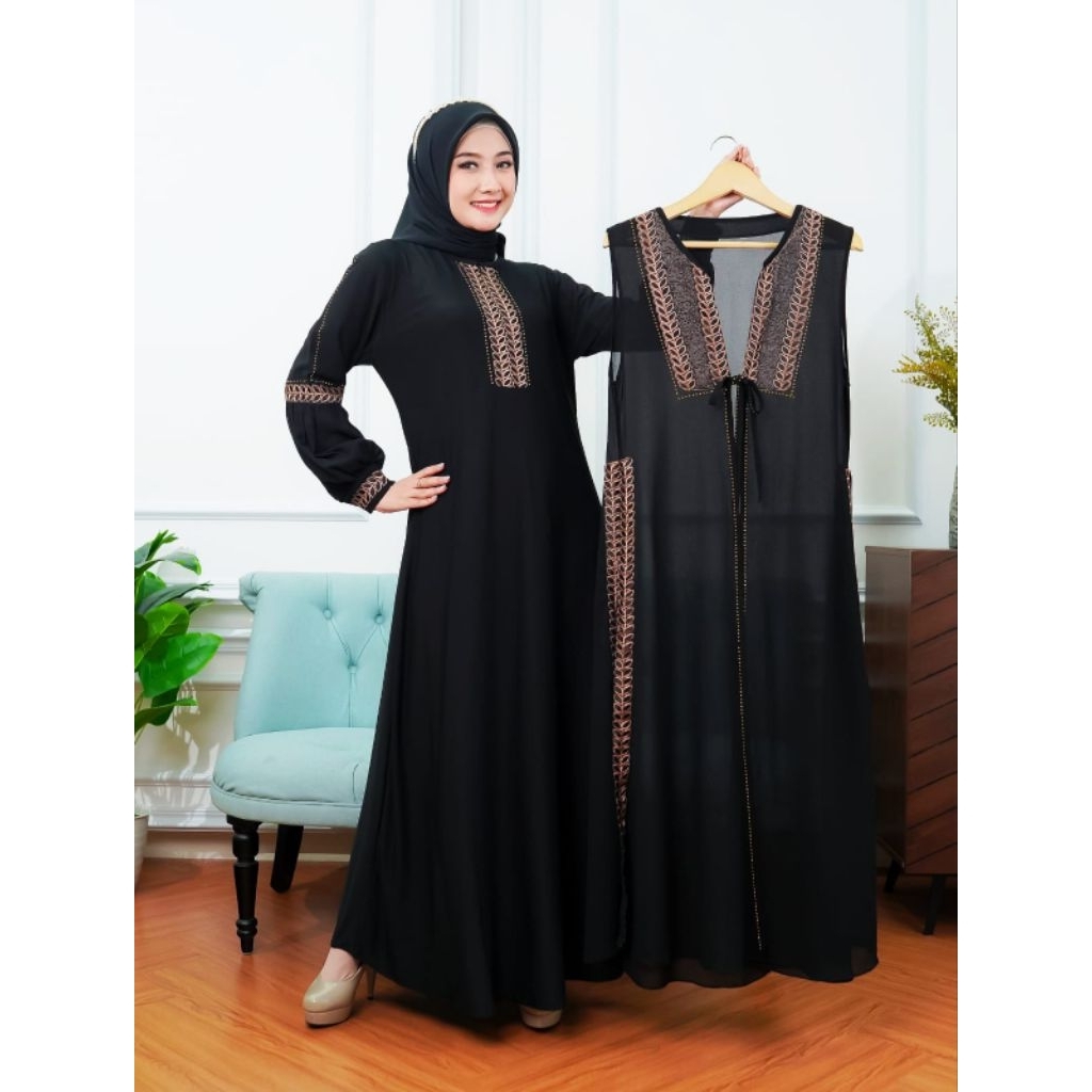 ( BEST SELLER )BUSUI GAMIS TURKI ABAYA TURKEY PREMIUM ROMPI LEPAS BALON EKSLUSIF CERUTY