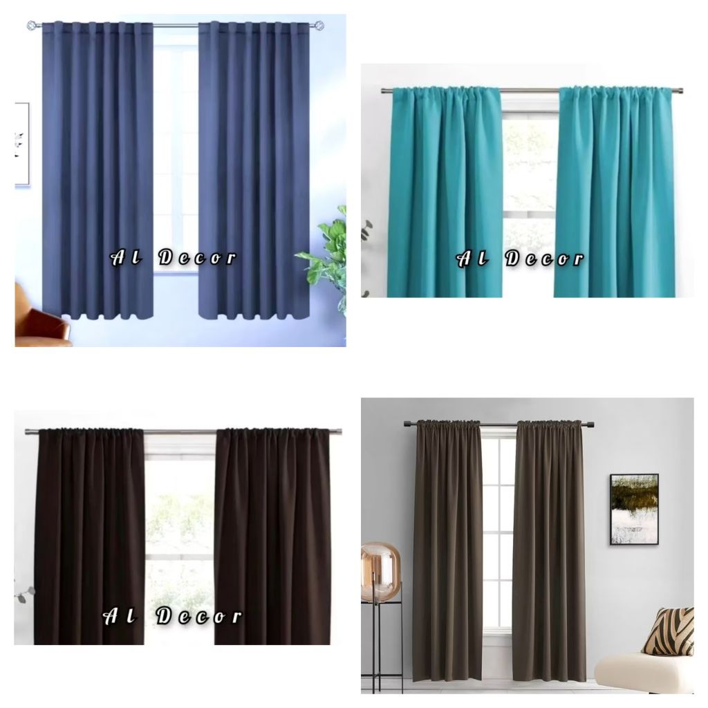 Gorden jendela model serut Gorden pintu serut Gorden embol polos serut