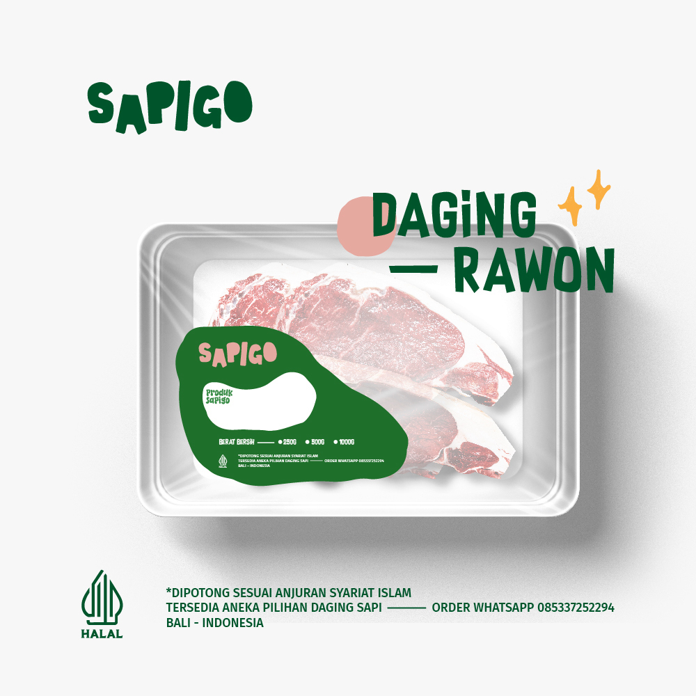 

SAPIGO - DAGING RAWON Grade A 250g - 1kg