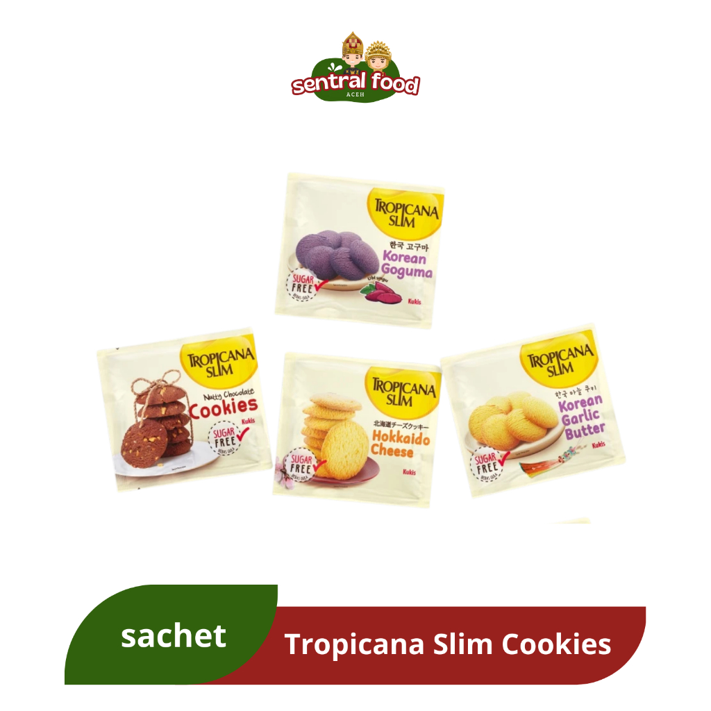 

Tropicana Slim Cookies Snack Biskuit Diet Rendah Kalori Bebas Gula 20 gr