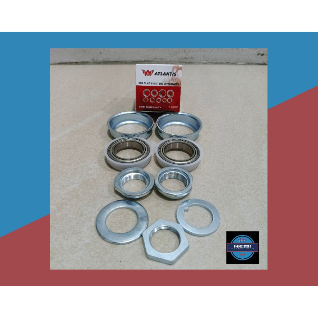 Combearing Atlantis ukuran 16 20 Gowesan BMX Gir Langsung Bearing sepeda 16 Gowesan Bearing Langsung