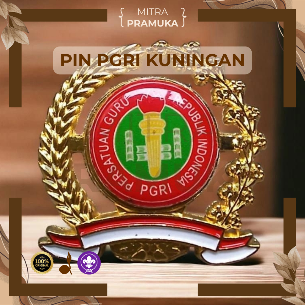 PIN PADI KAPAS PGRI KUNINGAN PREMIUM - Pin Padi Kapas Guru