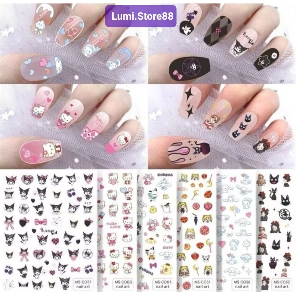 Sticker kuku/ Sticker kuku karakter / Sticker kuku anak anak/nail sticker anak