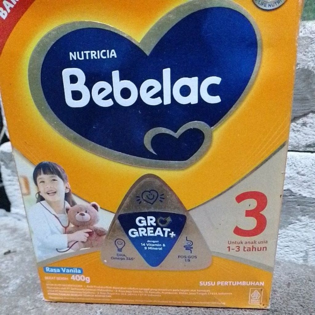 

bebelac 3 vanila 400g (rusak box a)