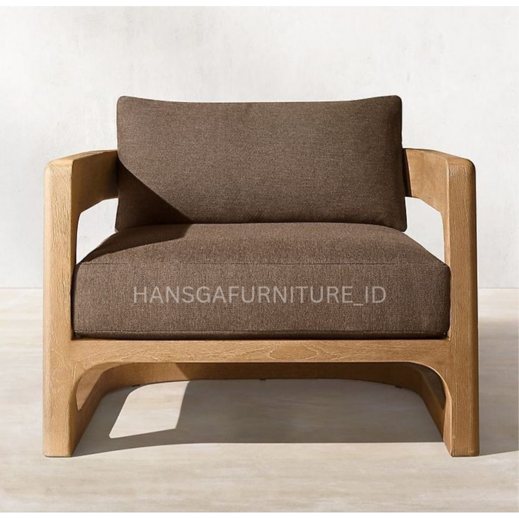 single chair sofa single minimalis jati | kursi sofa santai