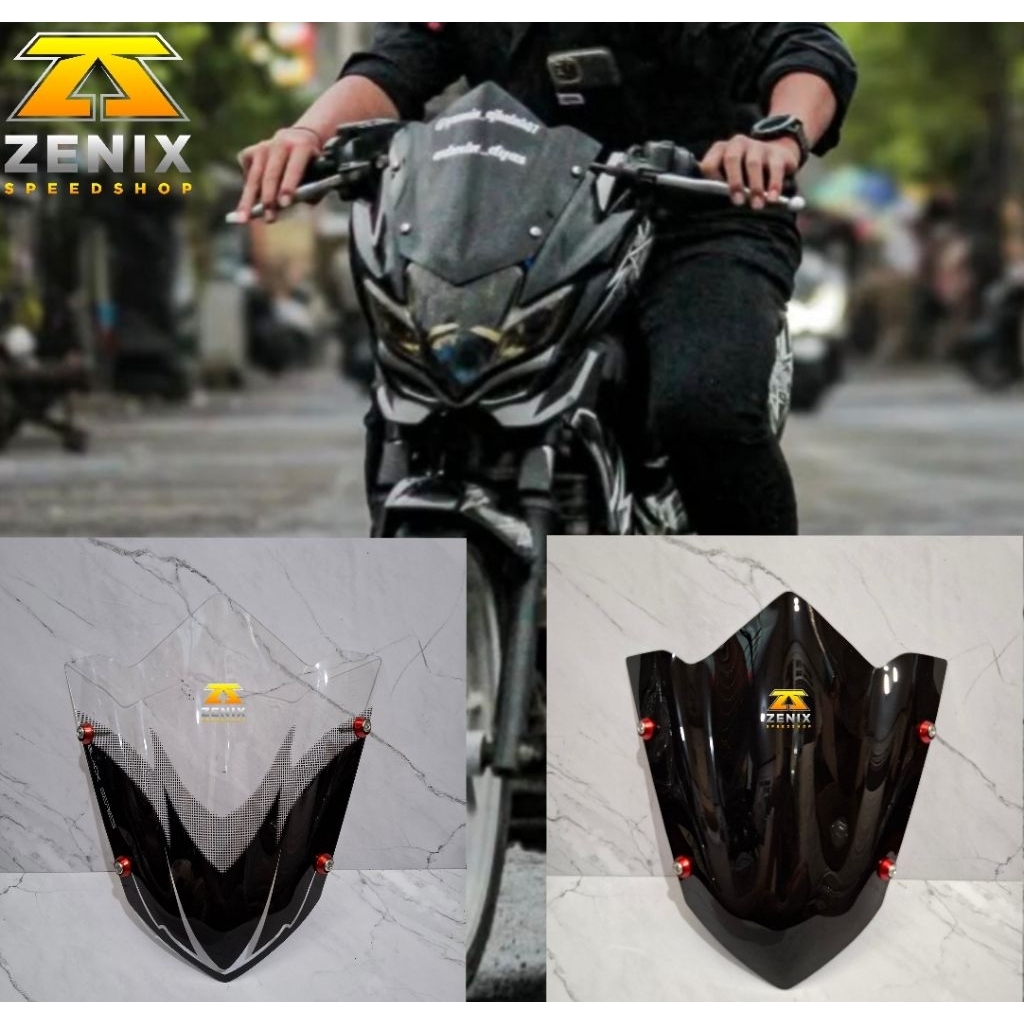 Visor Satria Fu Barong Tahun 2010-2013 Model Blackseries Plus Baut Variasi