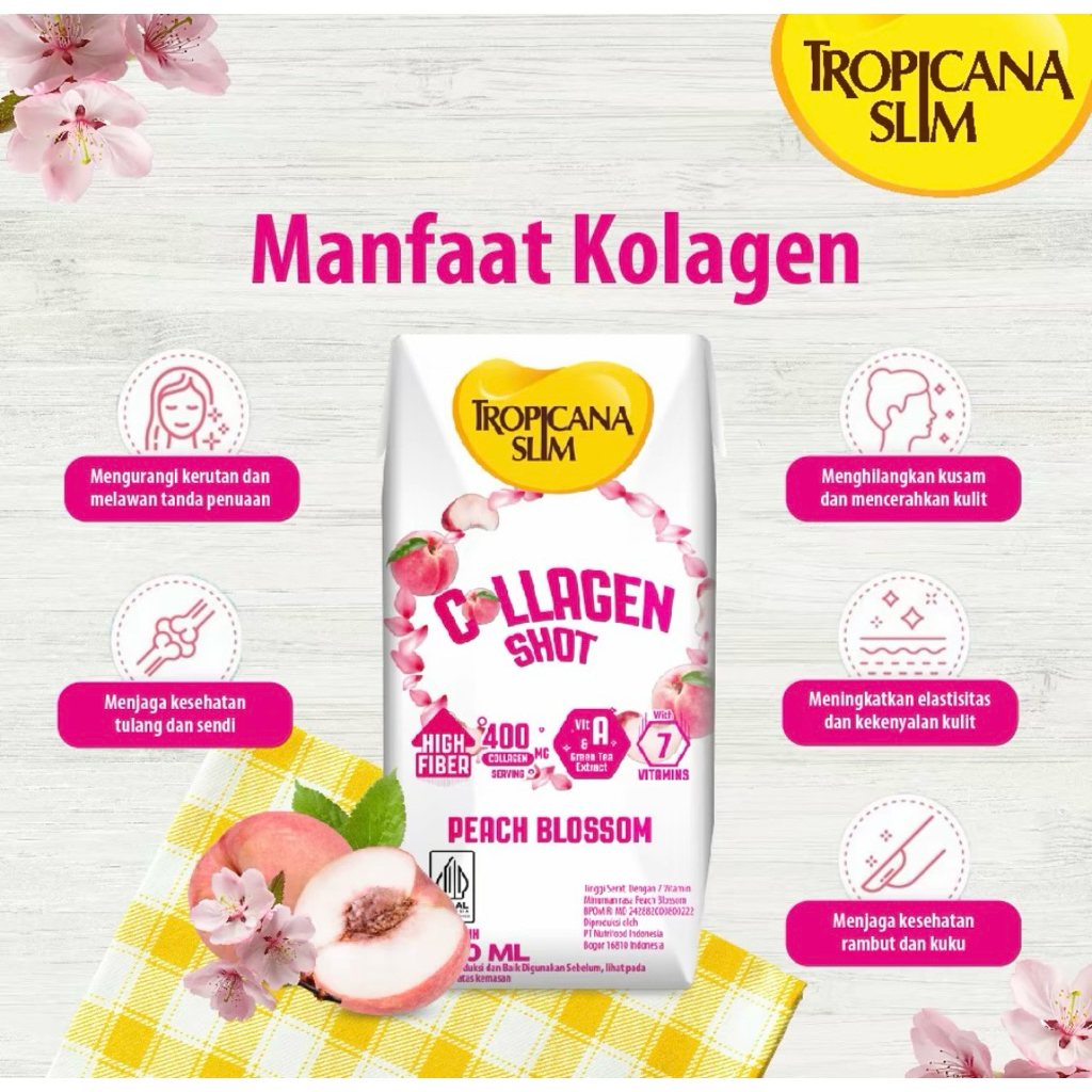 

Tropicana Slim Collagen Shot Peach Blossom