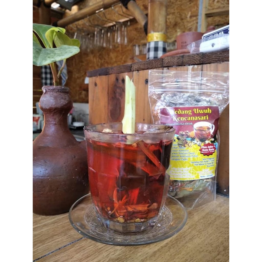

Wedang Uwuh original peningkat moodbooster isi 5 sachet dengan gula batu