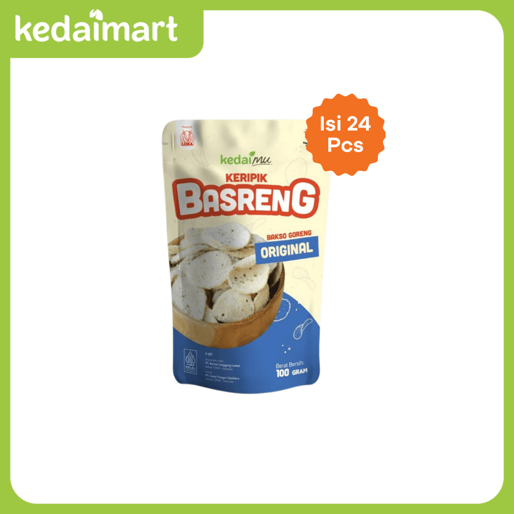 

Paket Bundling KedaiMu Keripik Basreng Original 100 Gram x 24 Pcs