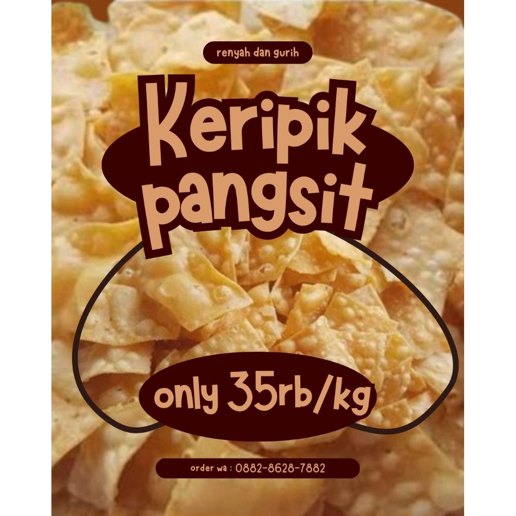 

kripik pangsit aneka rasa