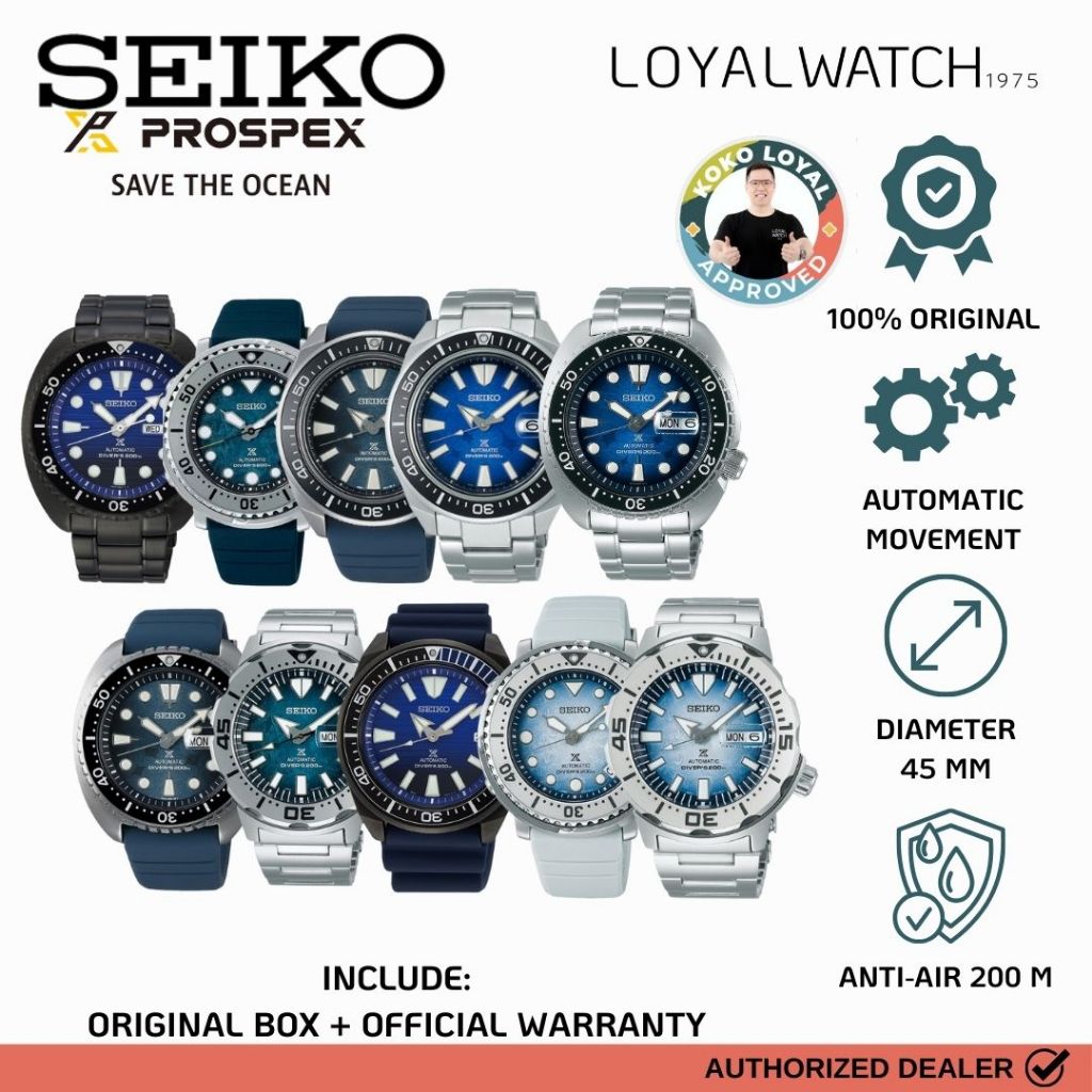 Jam Tangan Seiko Prospex Save the Ocean Special Edition Automatic Pria SRPH77K1 SRPE33K1 SRPE39K1 SR