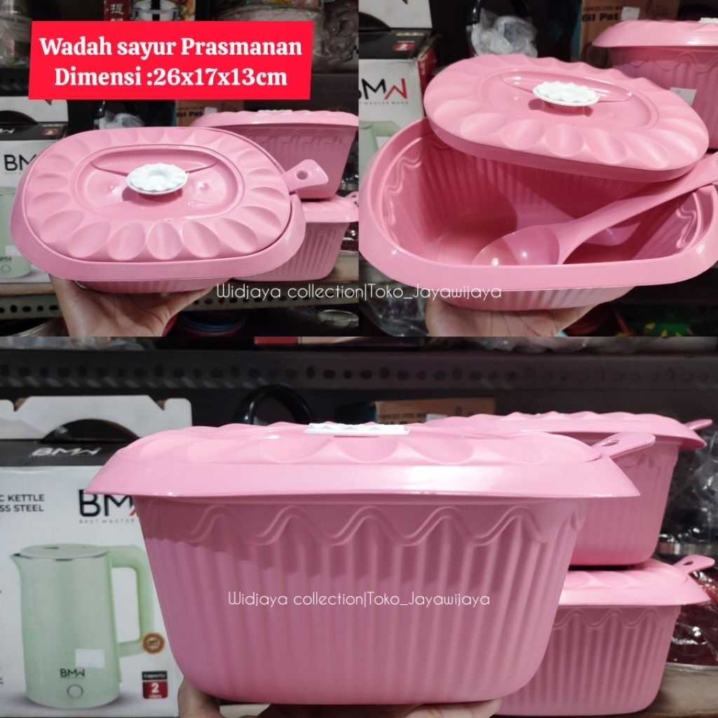 Mangkok plastik prasmanan free sinduk/Baskom prasmanan