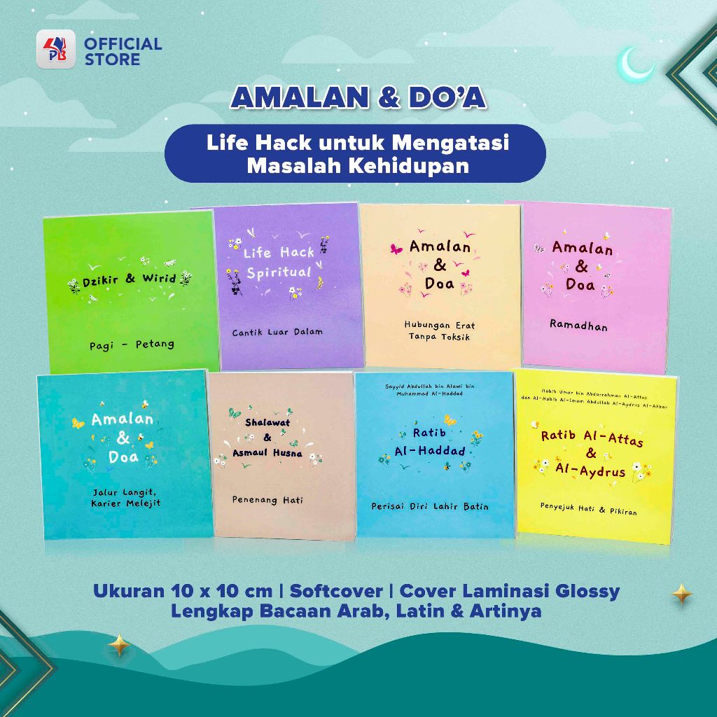 Buku Amalan dan Doa - Rathib Al Haddad / Rathib Al Attas & Al Aydrus / Dzikir & Wirid / Shalawat & A