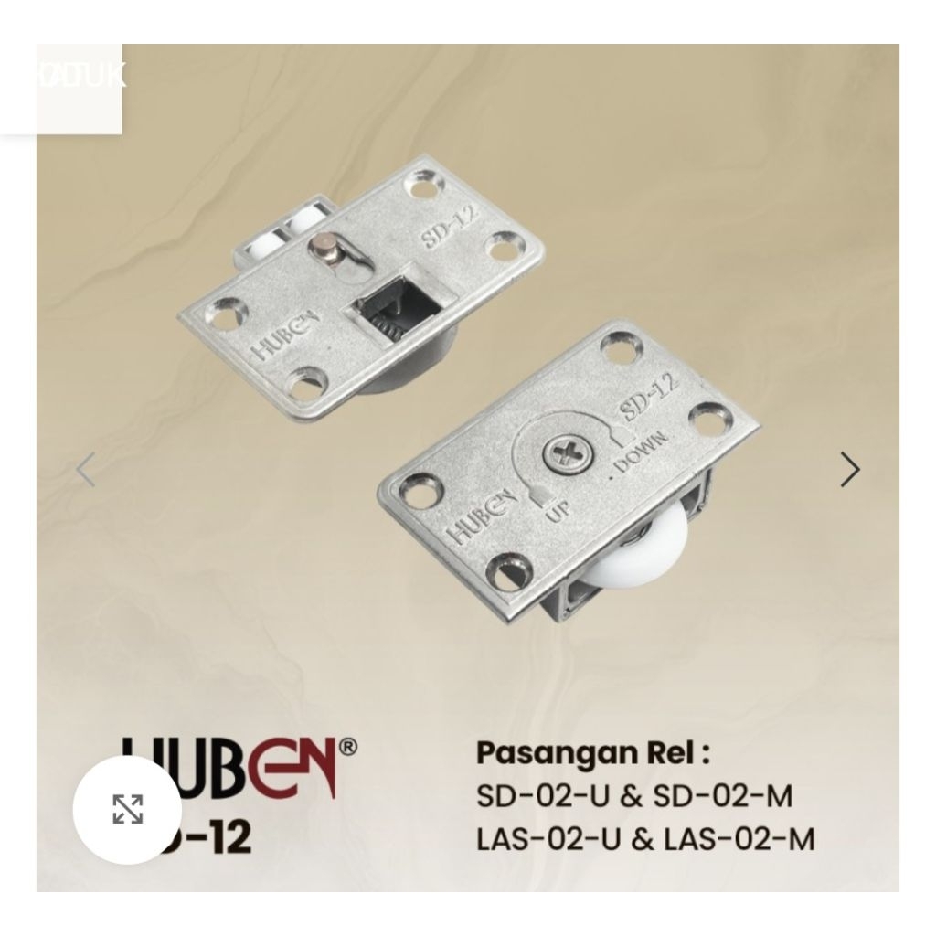 Roda pintu sliding roda lemari sliding Huben SD-12