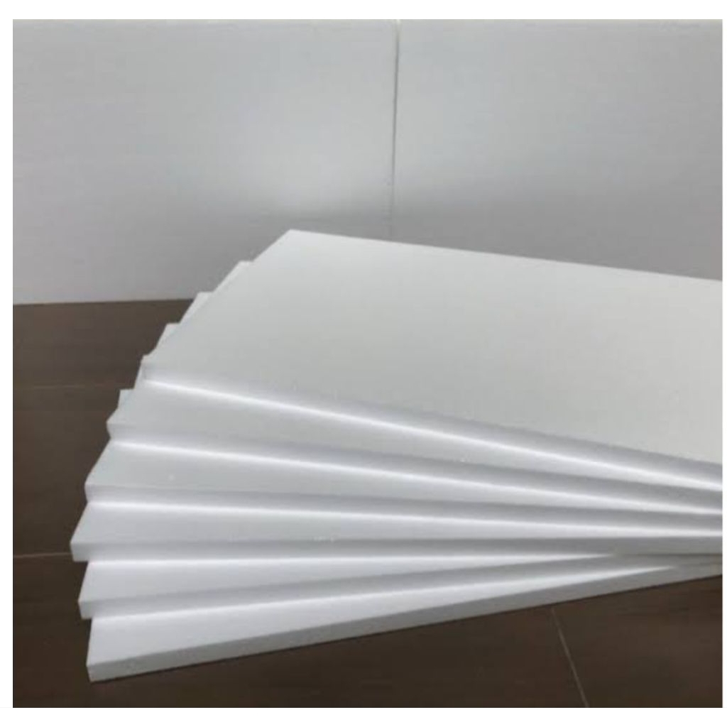 

D (D12) PAPAN STEROFORM GABUS LEMBARAN TEBAL 3 CM UKURAN 100 X 50 CM KUALITAS MEDIUM