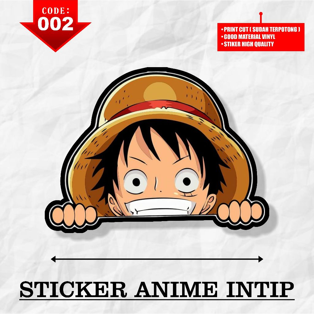 

Sticker Anime Waterproof Sticker Aksesoris Case Hp & Laptop & Motor DLL / Sticker One Piece DLL