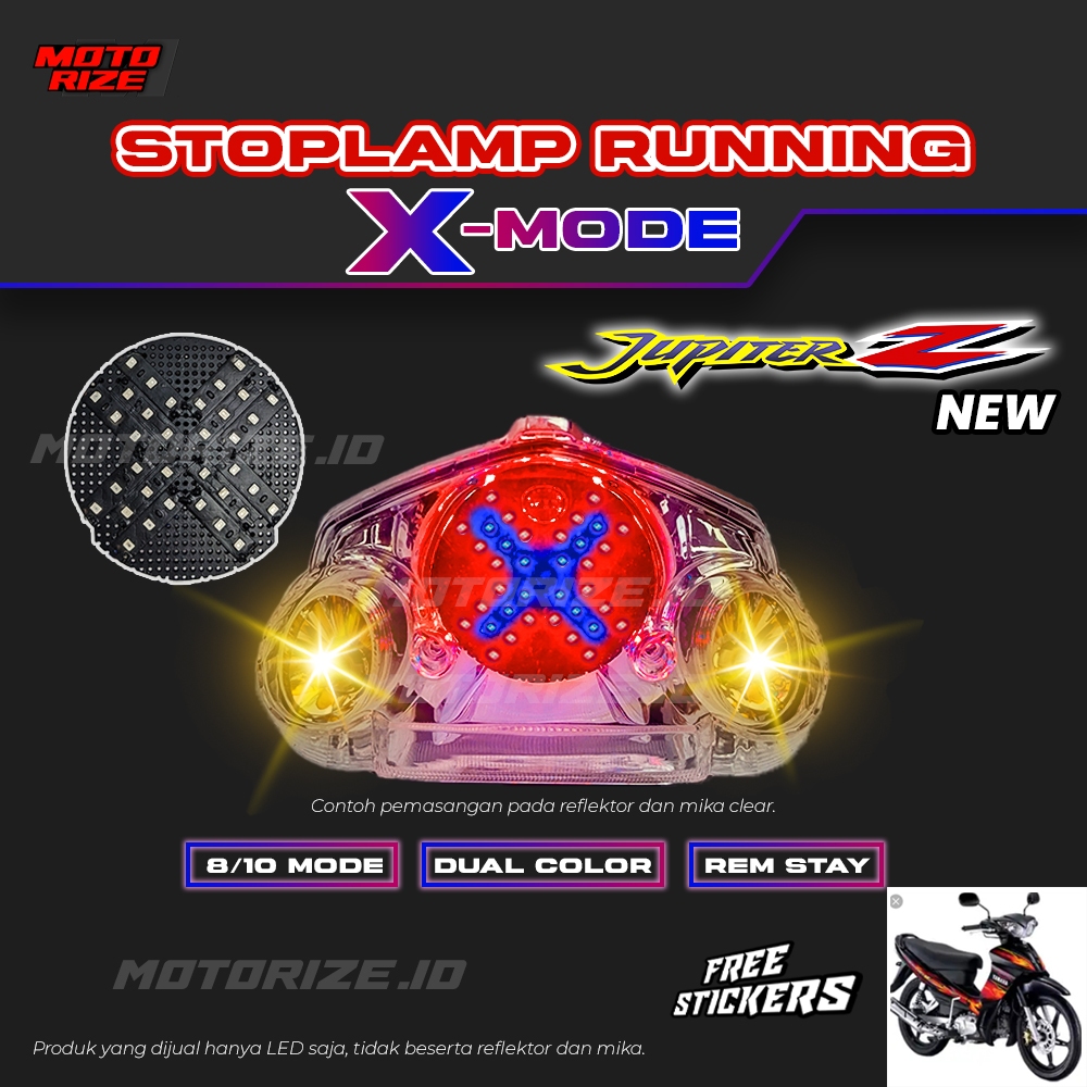 Stoplamp Running X Mode Jupiter Z New  Lampu Rem LED Motor Variasi Motorize