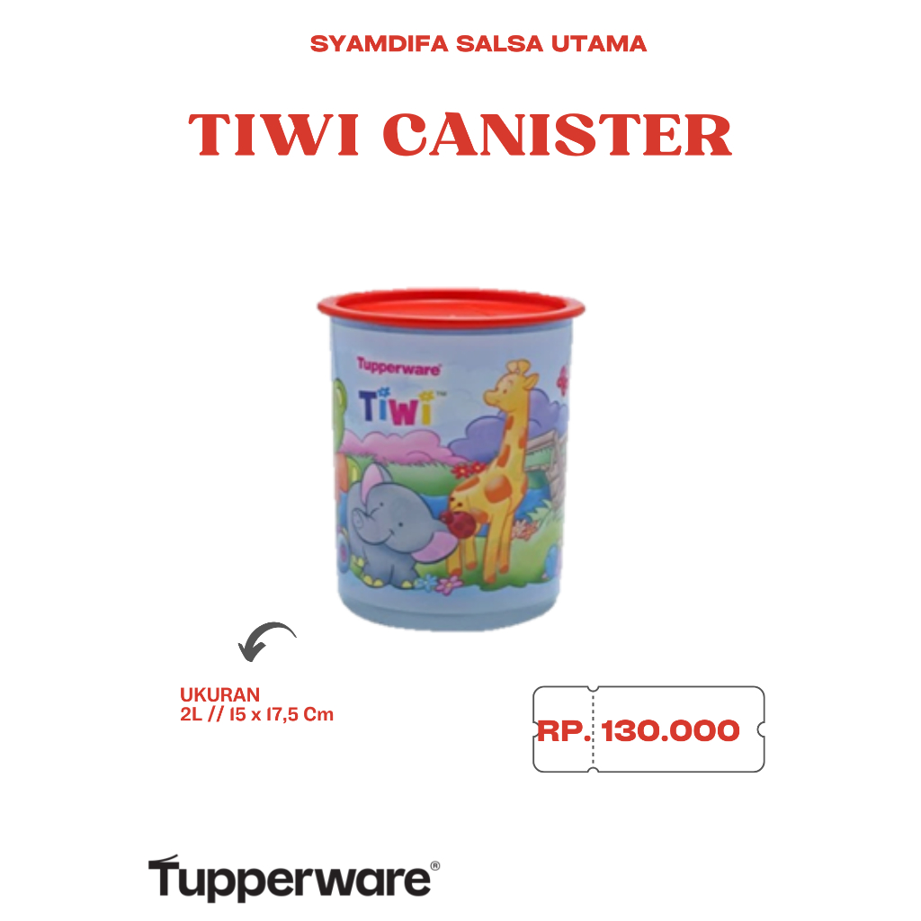Tupperware Ori - Froggy Poppy Tiwi Canister 2L / Printing