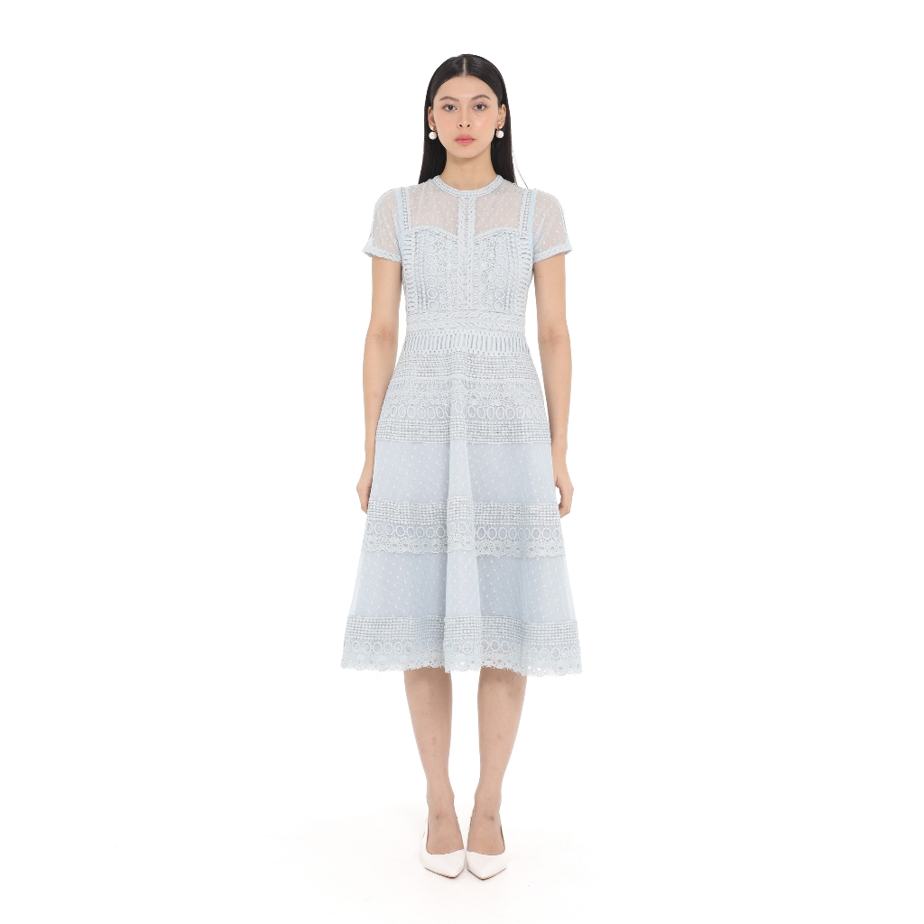 POSHTURE - Noola Dress in Ash Blue