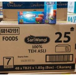 

[ 1 DOS ] Sariwangi 25's asli (1 Dus Isi 48 Ktk ) | Teh Celup Sariwangi Asli
