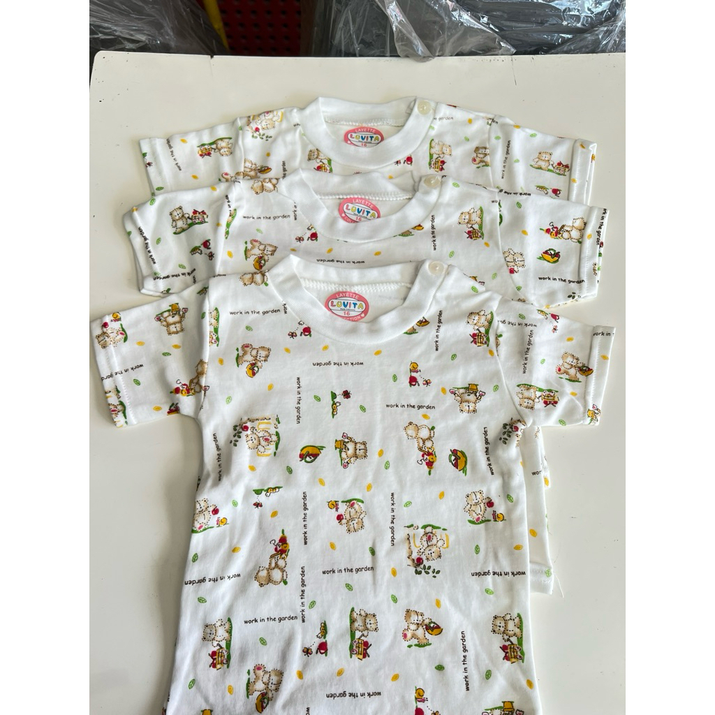 baju pendek baby-bayi luvita 3pcs