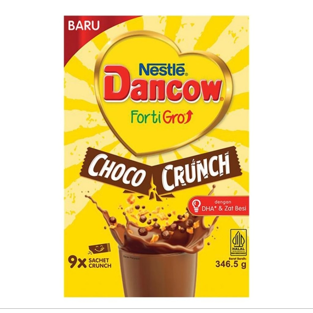 

Nestle Dancow FortiGro Susu Bubuk Instan Cokelat Crunch 346.5 g
