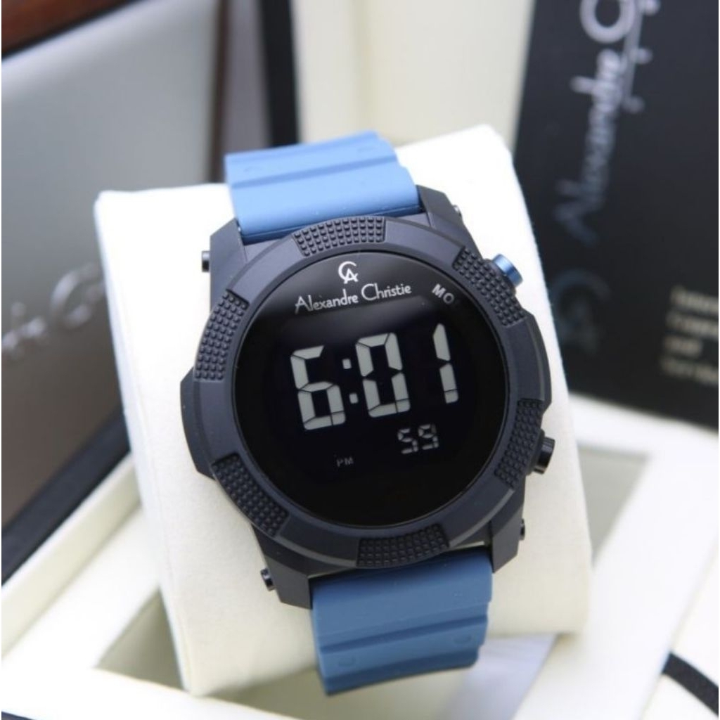 Jam tangan pria Alexandre Christie Ac 9367/ Ac9367 Rubber Original