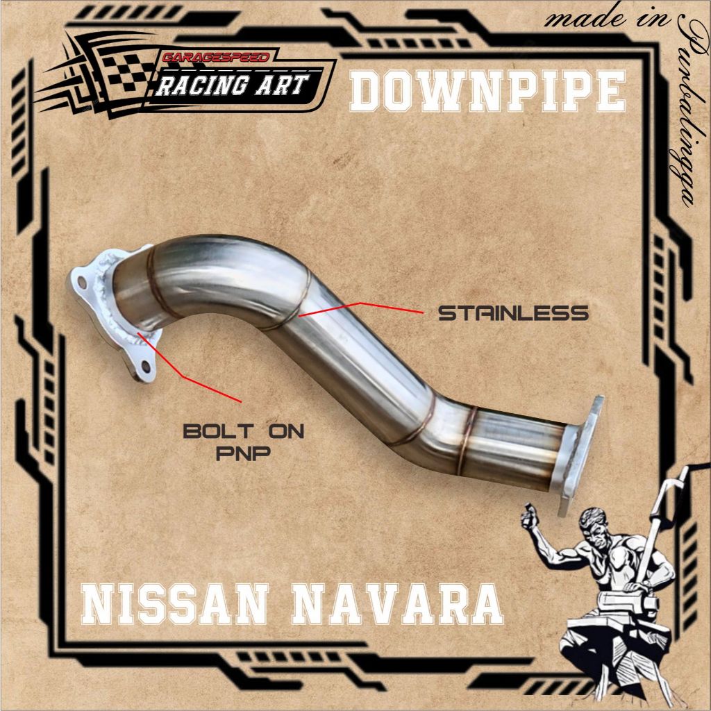 Downpipe Nissan Navara D40
