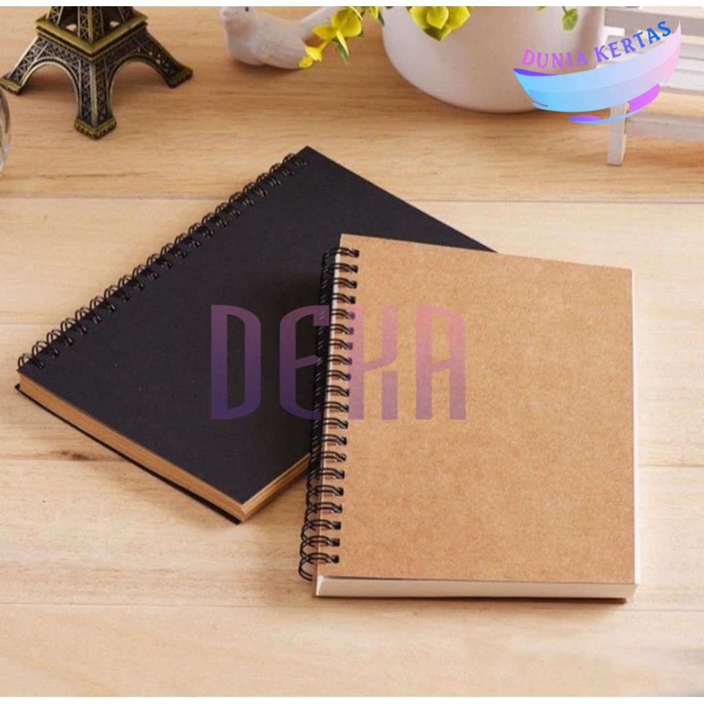 

Sketchbook isi 100 halaman Sketch book isi 3 Warna Ukuran A5,A6, A4 100 lembar Buku Sketsa- Cover vintage