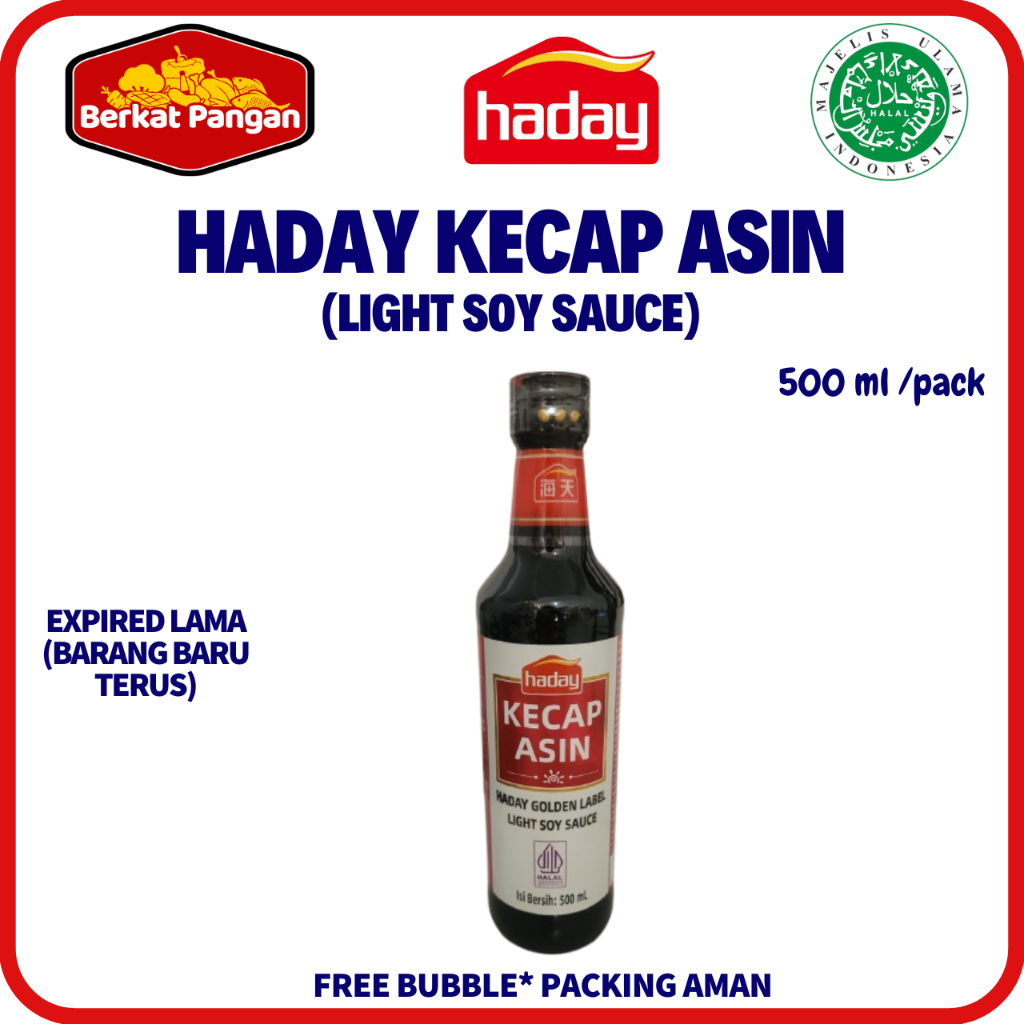 

Haday Light Soy Sauce 500 ml Kecap Asin Golden Label HaiTian