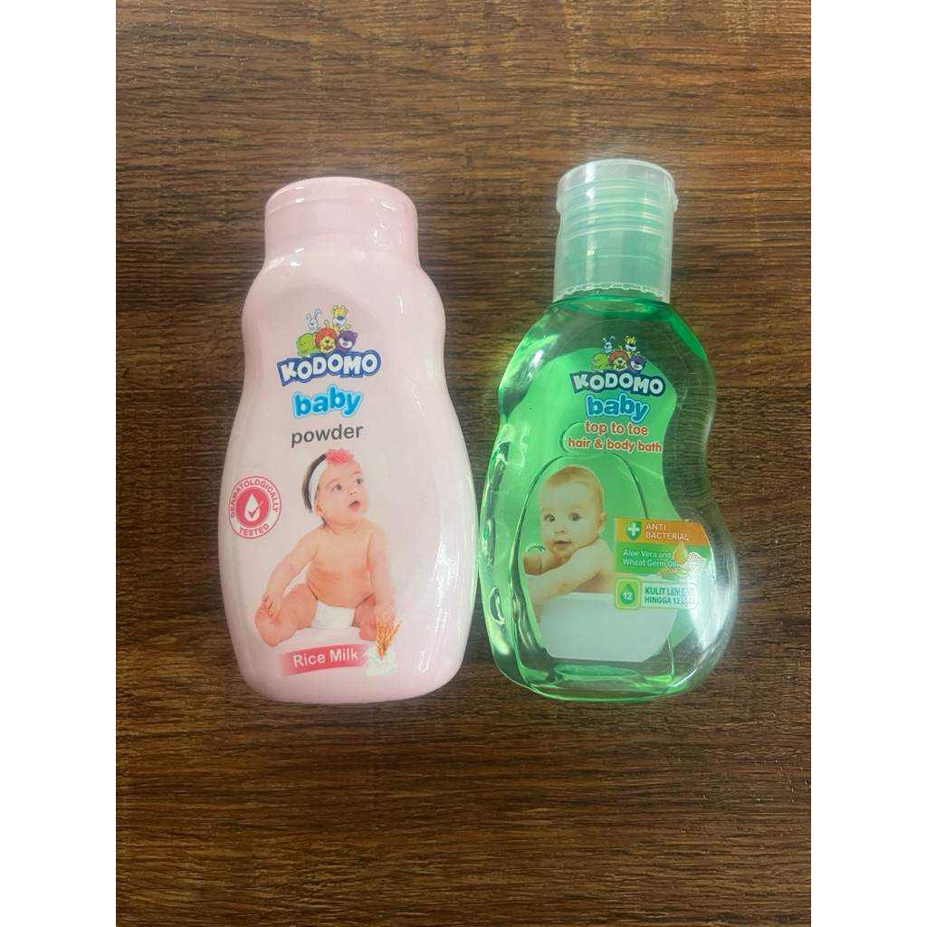 kodomo bedak dan shampoo bayi