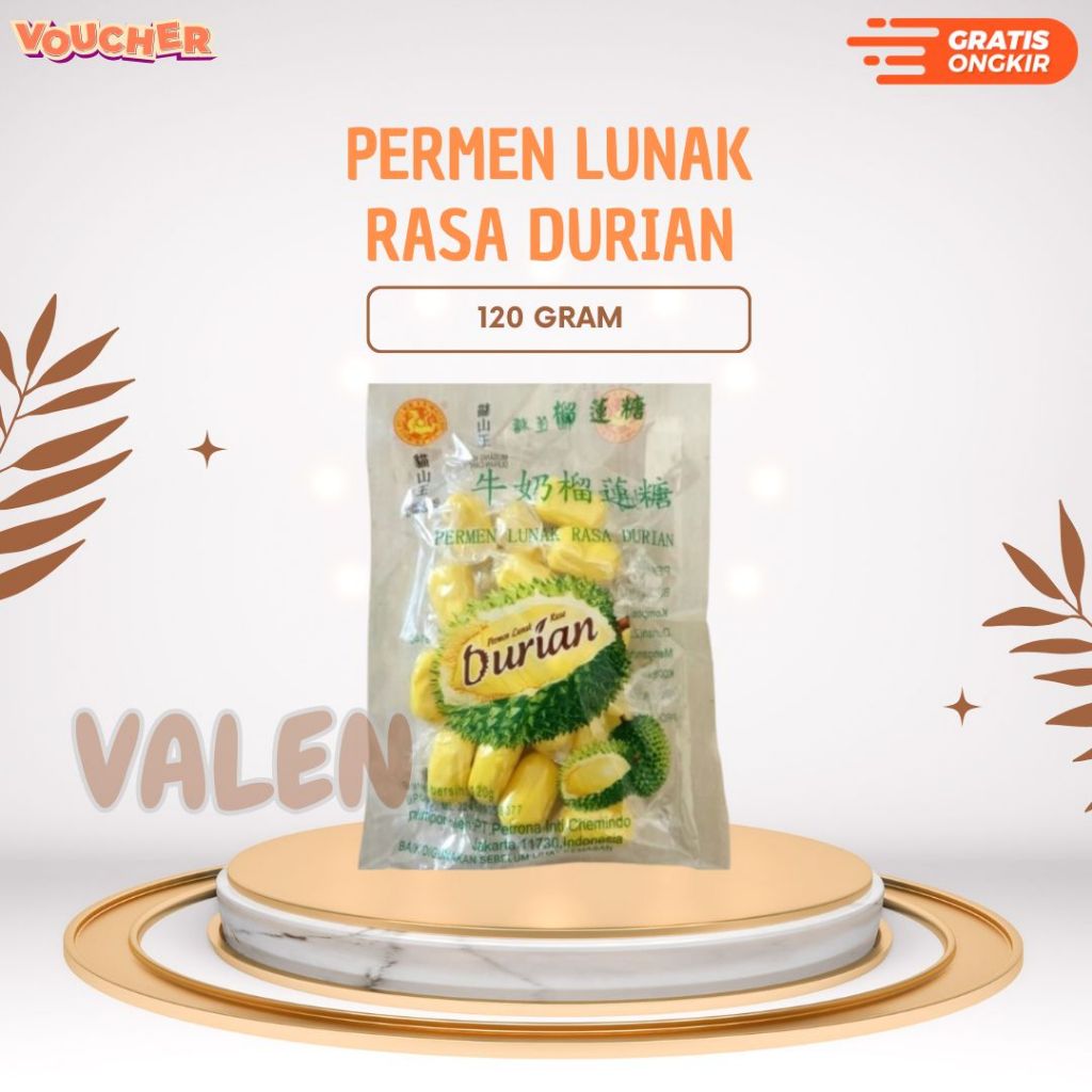 

Permen Lunak Rasa Durian 120g