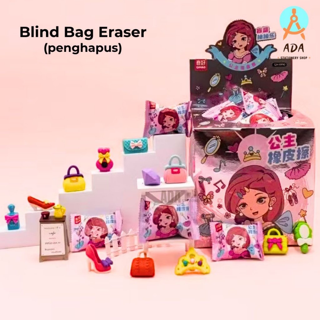 

BLIND BAG ERASER SERI PRINCESS/ PENGHAPUS BLIND BOX/ QIHAO