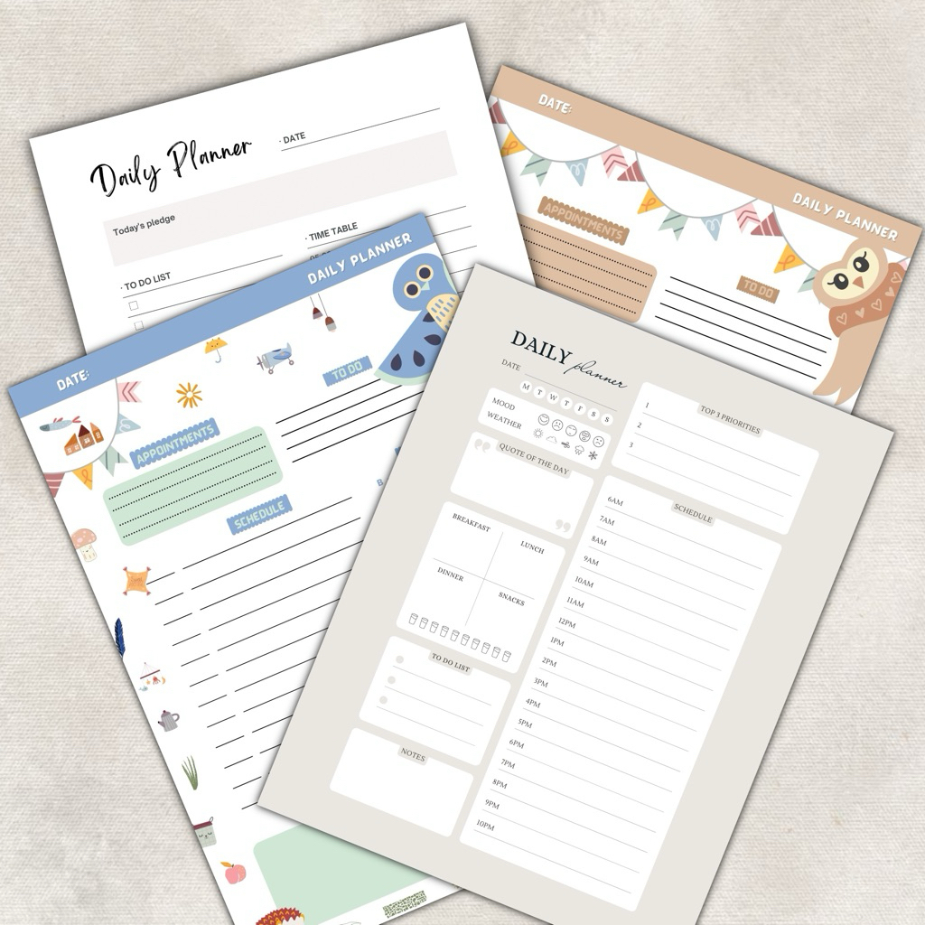 

Daily Planner | Daily Journal | Planner murah | binder A5 | To do list