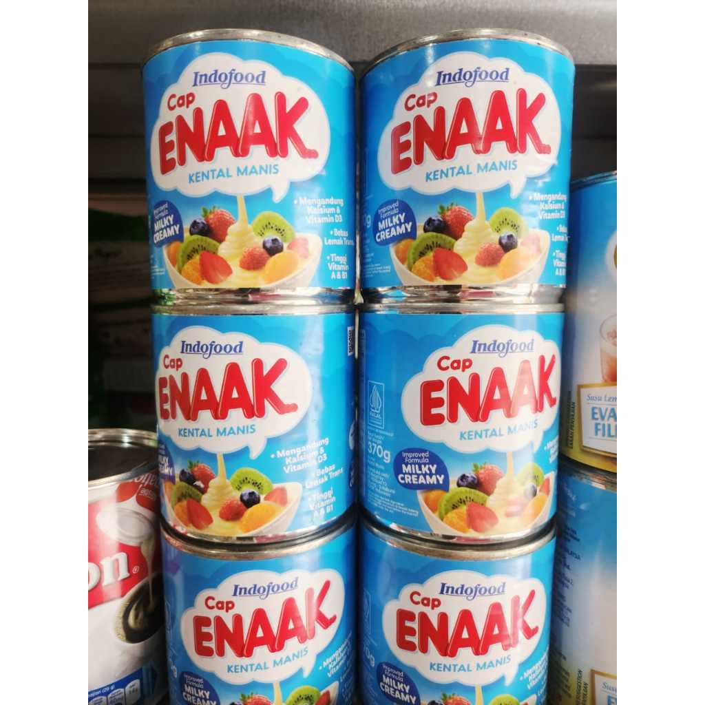 

Indofood Cap Enaak Kental Manis 370g | Susu Kental Manis(SKM) Cap Enaak