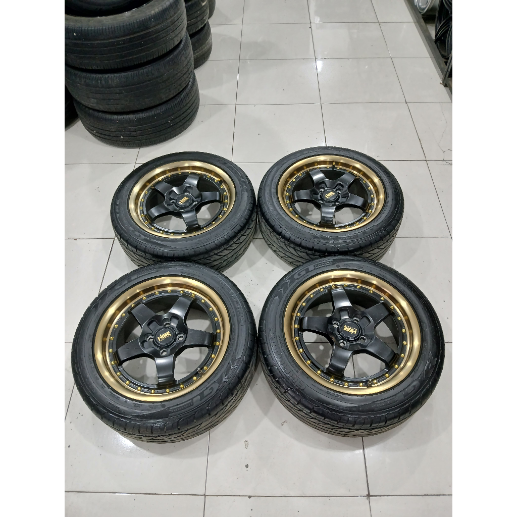 VELG MOBIL BEKAS HSR BOB R16 PCD 4x100 BUAT BRIO JAZZ YARIS SIRION VIOS CITY MOBILIO FREED DATSUN GO