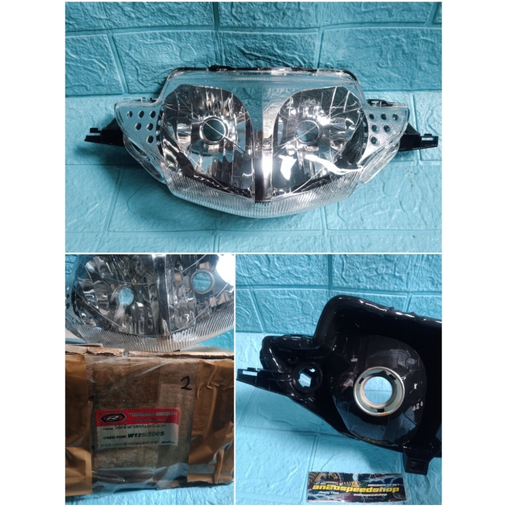 reflektor wave 125 Thailand/lampu depan Supra x 125 old mata 2/headlamp reflektor Honda wave125 Thai