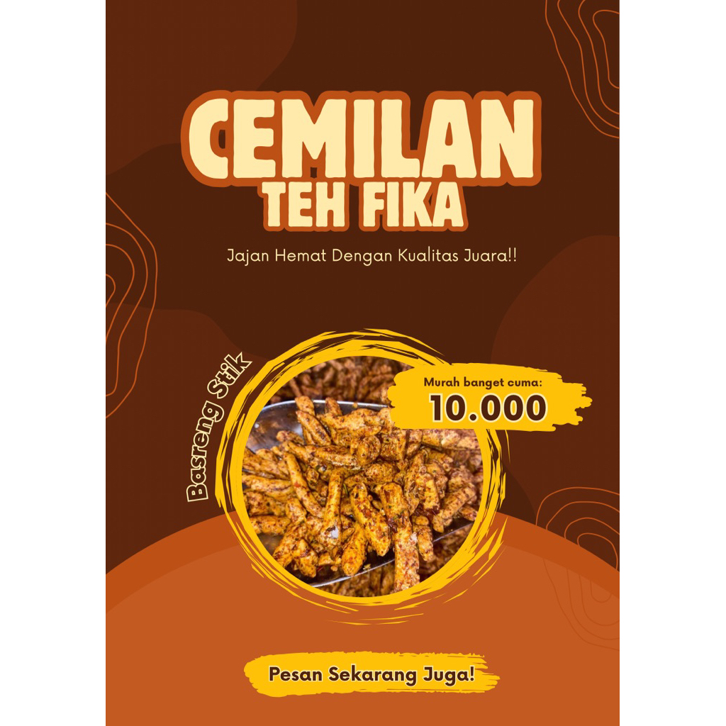 

Cemilan Teh Fika - Basreng Stik PEDASSS 250gram
